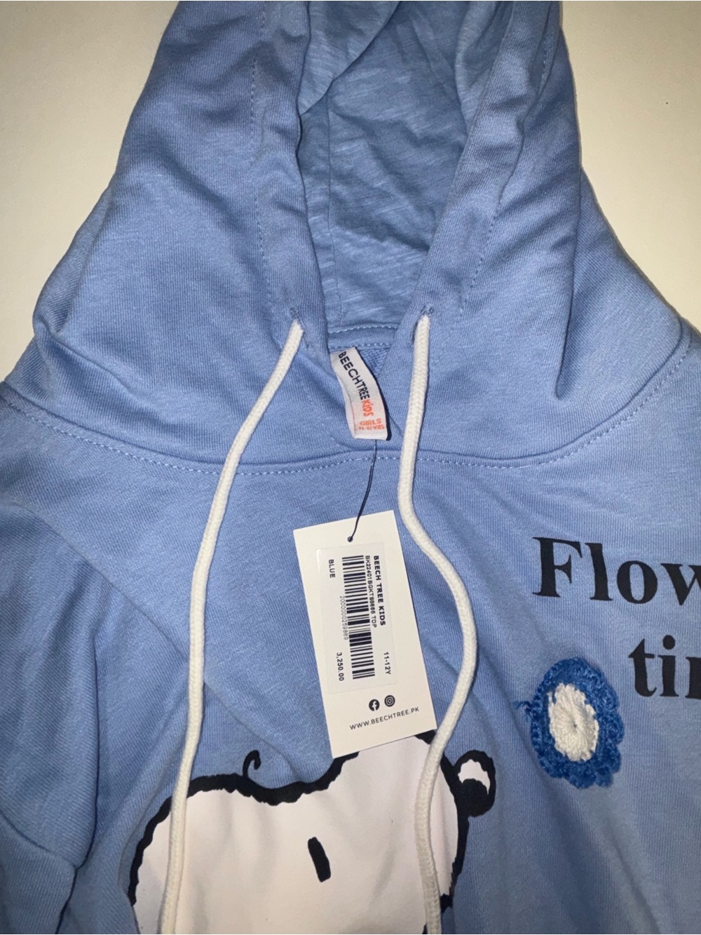 Beech Tree Kids Snoopy
"Flower Time" Blue Hoodie - Size 11-12Y (NWT) - Picture 5 of 5
